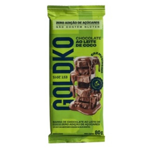 Chocolate Ao Leite Goldko 80g Vegano