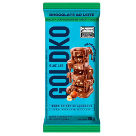 Chocolate Ao Leite Goldko 80g Avela