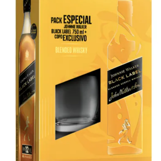 Kit Escoces Johnnie Walker 750ml Copo+whisky B.l