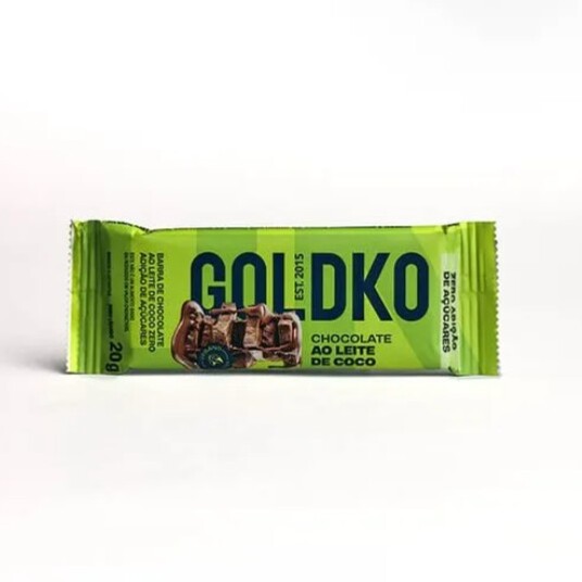 Chocolate Ao Leite Goldko 20g Vegano