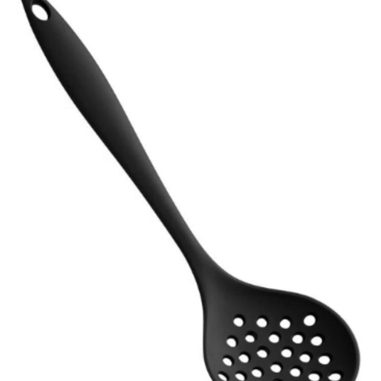 Escumadeira de Silicone Moldular Un Preta