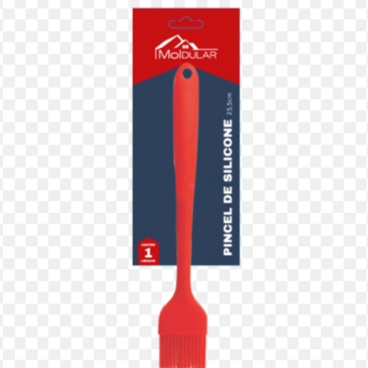 Pincel de Silicone Moldular Un Vermelho