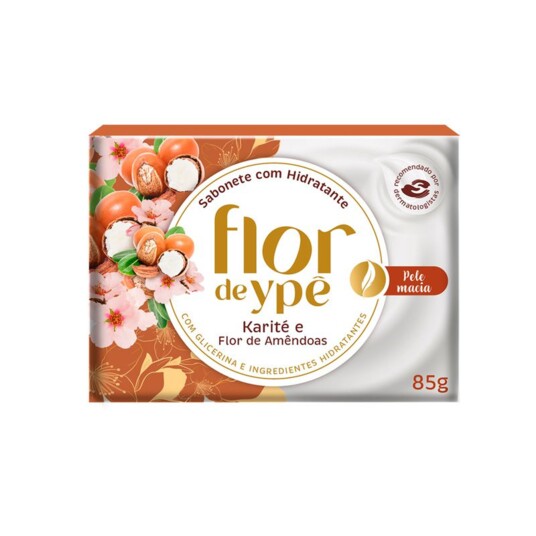 Sabonete Barra Flor de Ype 85g Hid.karite Flor