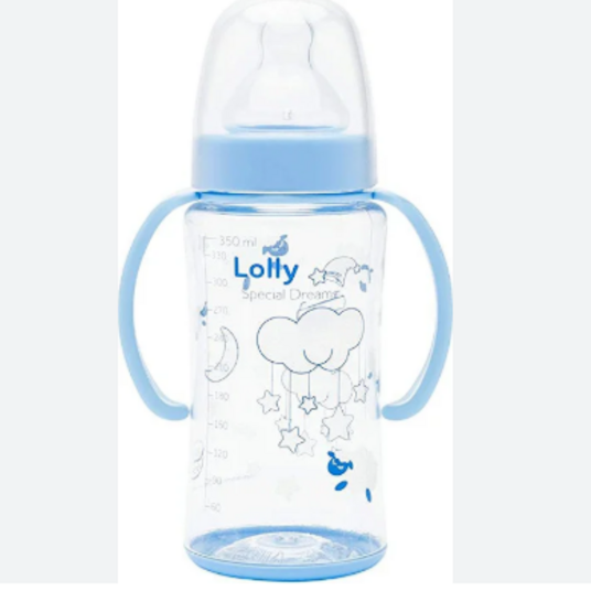 Mamadeira Big Lolly 250ml C/alca Azul