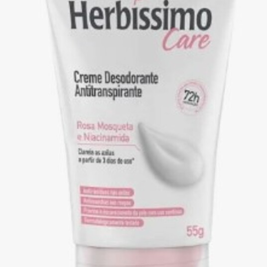 Desod.creme Bisnaga Herbissimo 55g Rosa Mosq.niac.