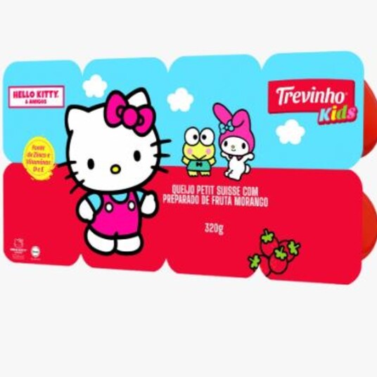 Petit Suisse Hello Kitty Kids 320g Morango
