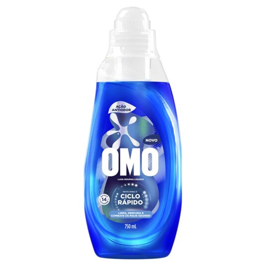 Lava Roupa Omo 750ml Acao Antiodor