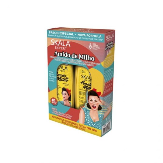 Kit Sh.+cond.skala 325+200ml Amido de Milho
