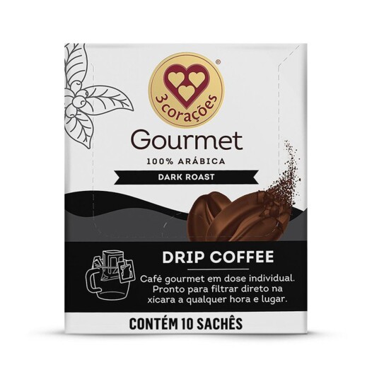 Cafe Gourmet 3 Coracoes 11g Drip Coffee