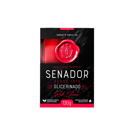 Sabonete Barra Senador 130g Stone Red