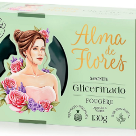 Sabonete Barra Glic.alm.flores 130g Fougere