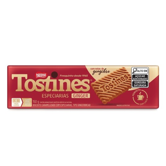 Biscoito Tostines 150g Espec.gengibre