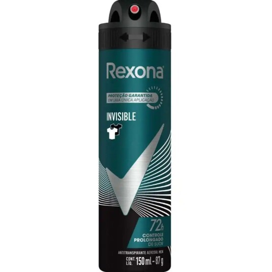Desod.aerossol Clinic.rexona 150ml Men Invisible