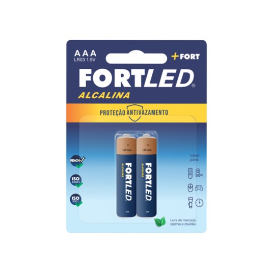 Pilha Zinco Fortled 2un Aaa