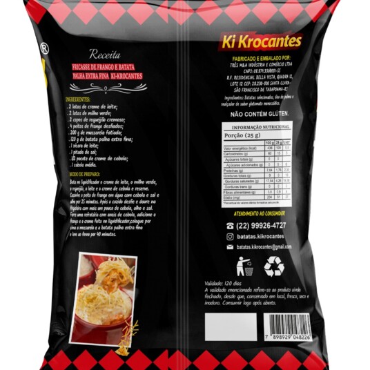 Batata Palha Ki Krocantes 120g Extra Fina