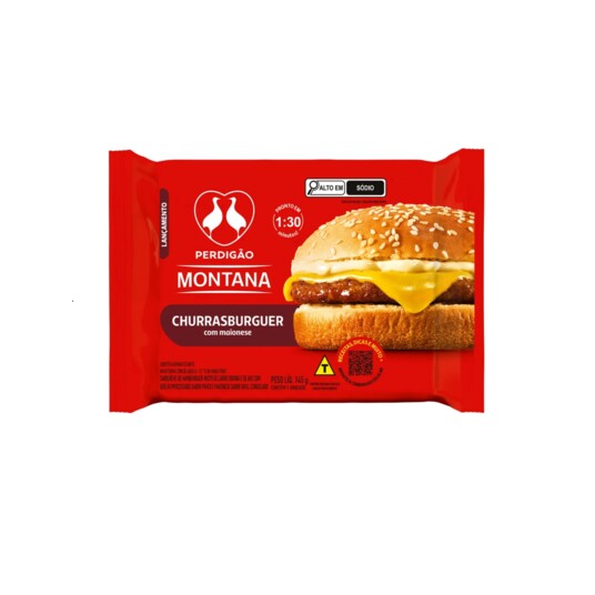 Churrasburguer Perdigao 145g Maionese Grill