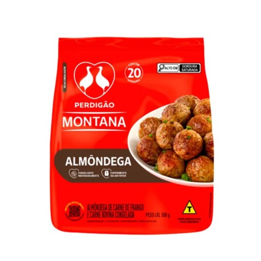 Almondega Mista Perdigao 500g Congelado
