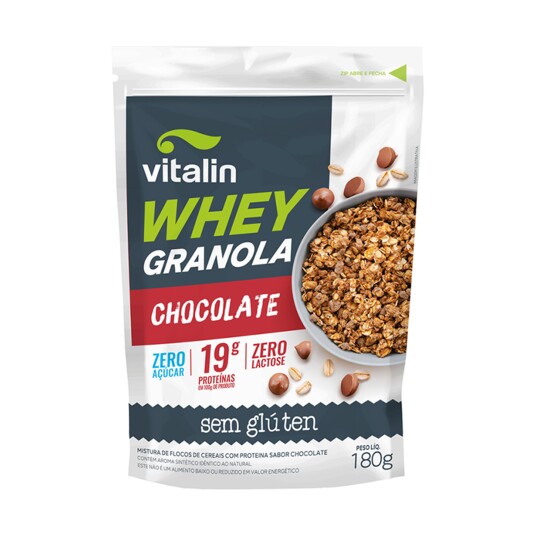 Whey Granola Vitalin 180g Chocolate Zero