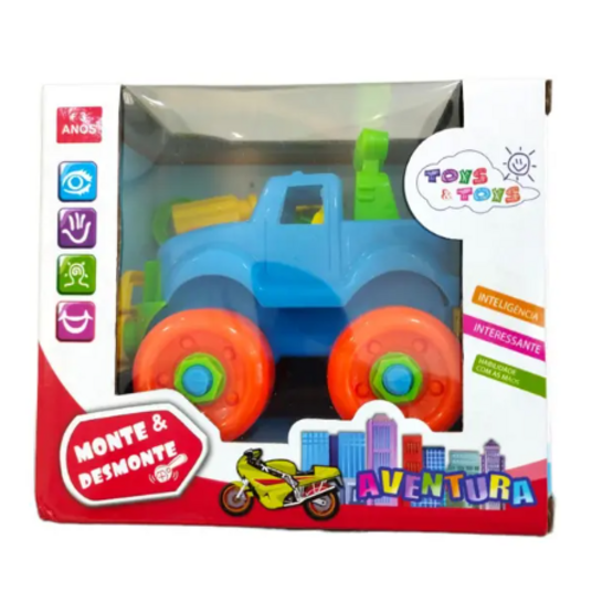 Carrinho Monte e Desmonte Toys Toys 20cm Construct