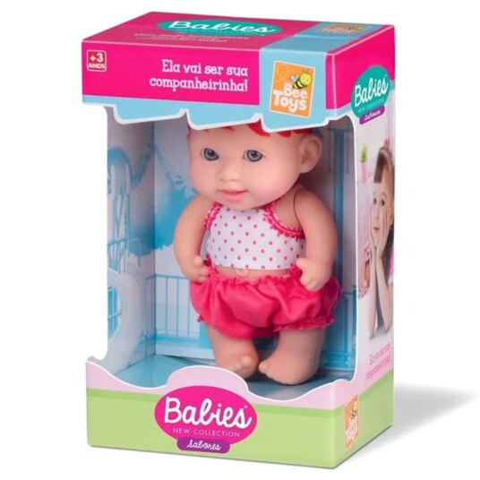Boneca New Baby Sabores Bee Toys 23cm Tiara Sort