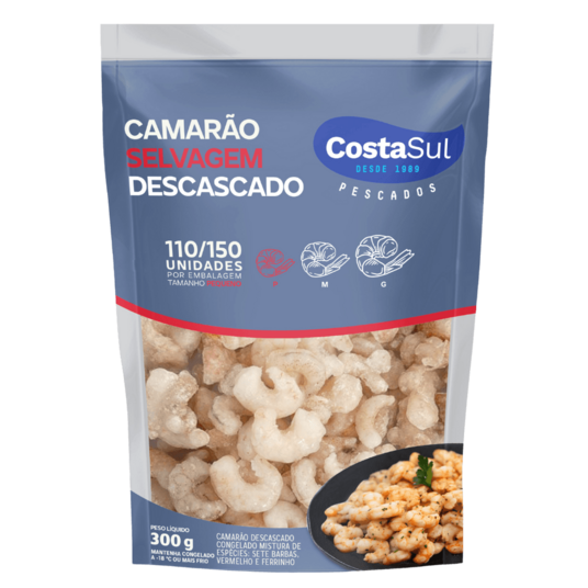 Camarao Selvagem Costa Sul 300g Desc.110/150