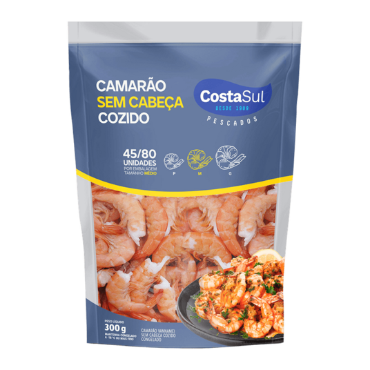 Camarao Vannamei Costa Sul 300g Desc.45/80