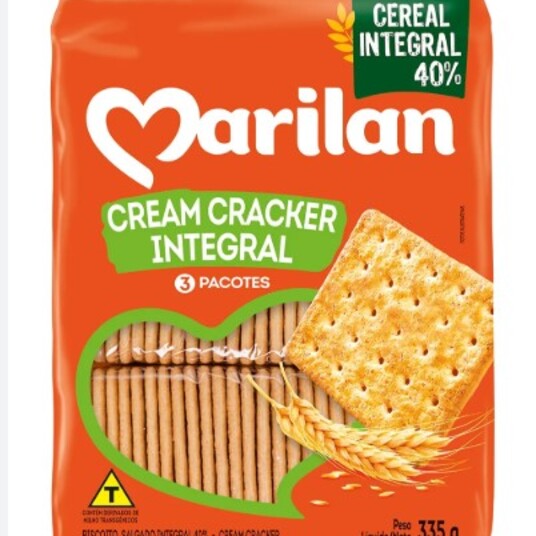 Biscoito Cr.cracker Marilan 335g Integral