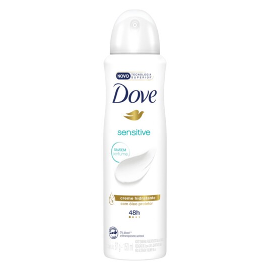 Desod.aerossol Dove 150ml Sensitive