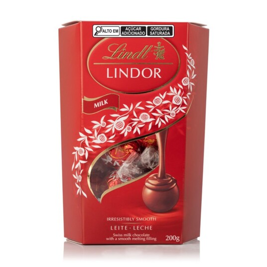 Bombom Lindt 200g Ao Leite