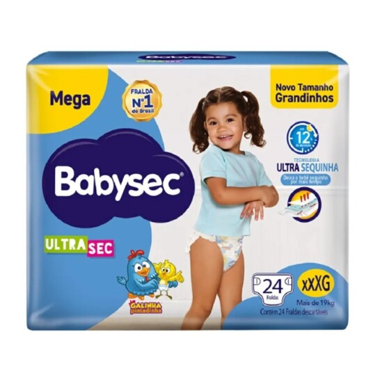 Fralda Desc.babysec Mega 24un Xxxg