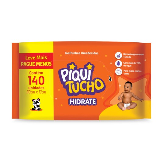 Toalhinhas Umed.piquitucho 140un Hidrate