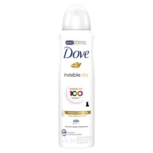 Desod.aerossol Dove 150ml Invisible Dry