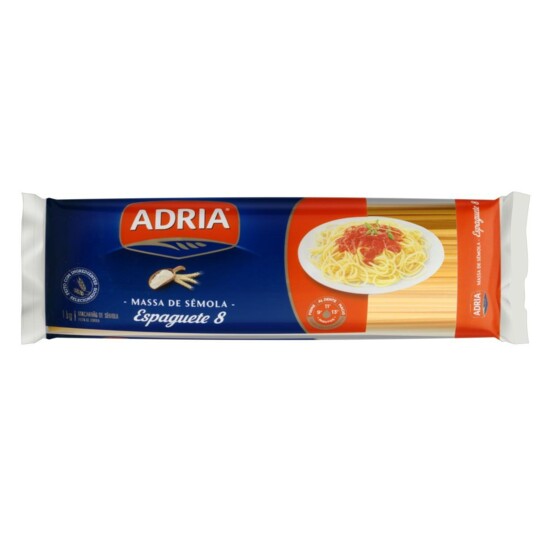 Macarrao C/semola Adria 1kg Espaguete 8