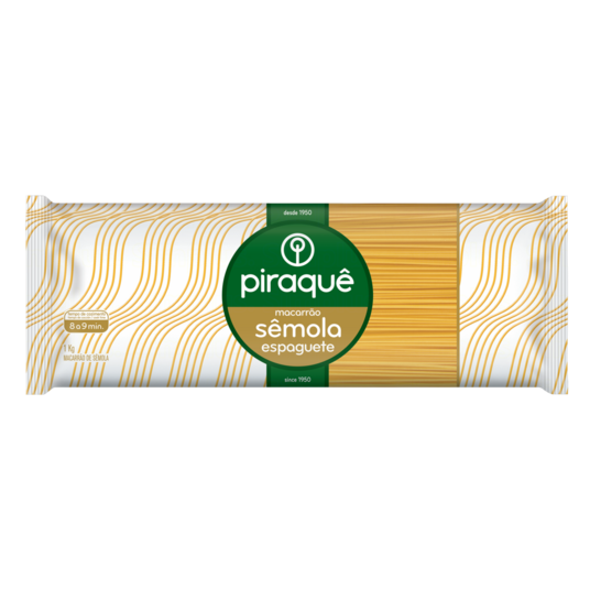 Macarrao C/semola Piraque 1kg Espaguete