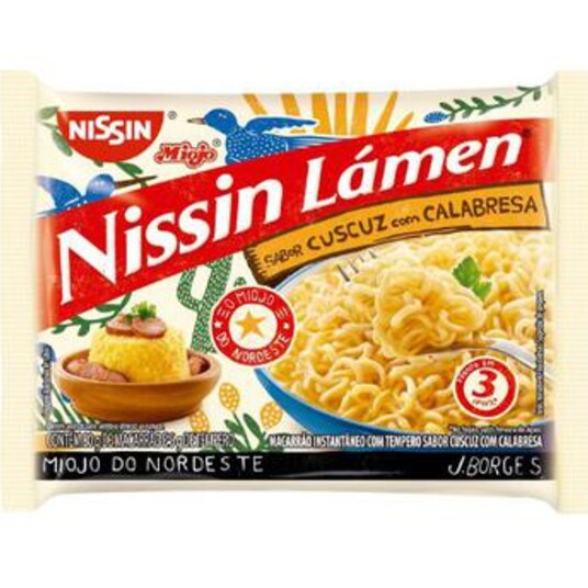 Macarrao Inst.nissin Lamen 85g Cuscuz.c/calabr