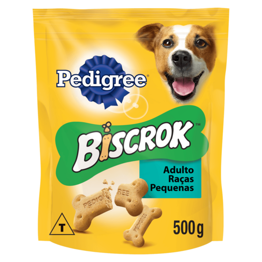 Biscoito Biscrok Pedigree 500g Racas Peq.