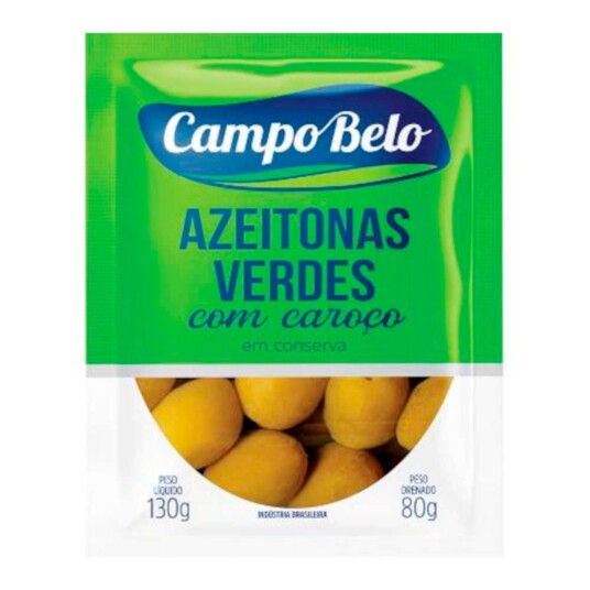 Azeitona Verde Campo Belo 80g C/caroco
