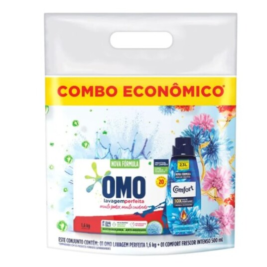 Kit Sabao Omo 1,6kg+amac.comf.500ml Lav.per.+fr.in