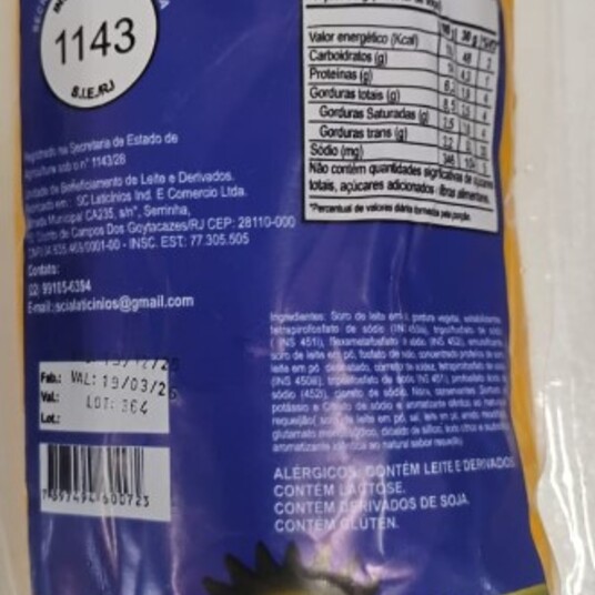 Mistura Requeijao Sta Cecilia 1,2kg Queijo Cheddar