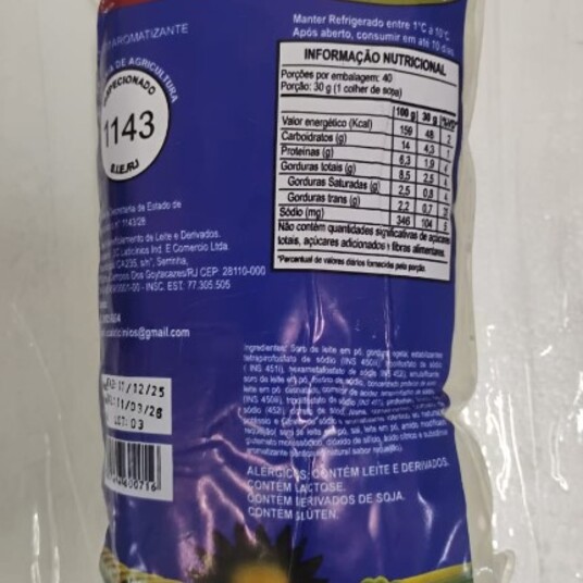 Mistura Requeijao Sta Cecilia 1,2kg