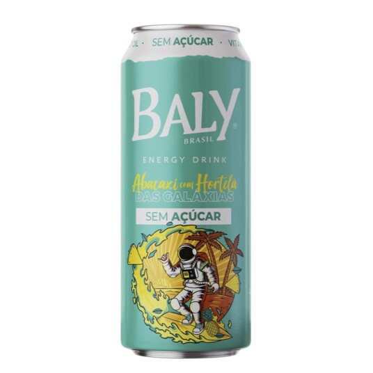 Energetico S/acucar Baly 473ml Abacaxi/hortela