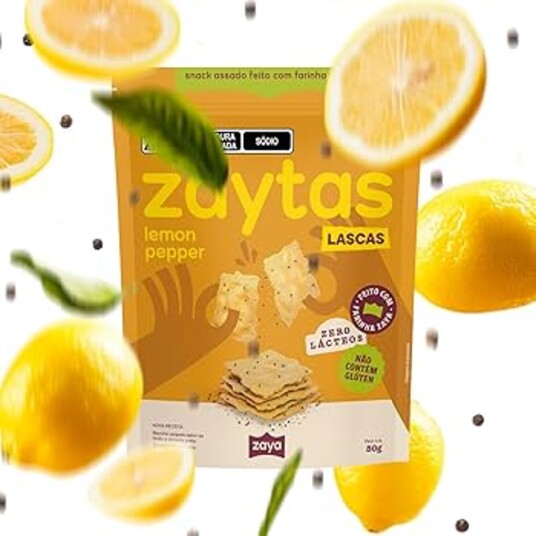 Biscoito S/glut.zaytas 80g Lemon Pepper