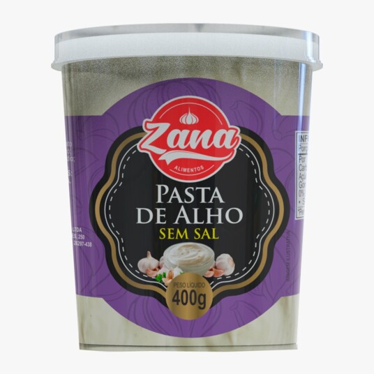 Pasta de Alho S/sal Zana 400g