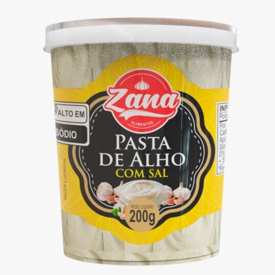 Pasta de Alho C/sal Zana 200g