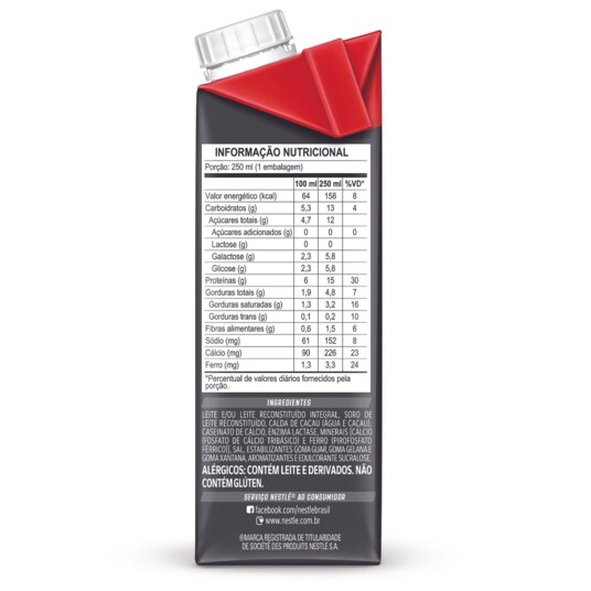 Bebida Lact.nescau Protein 250ml Zero Lactose