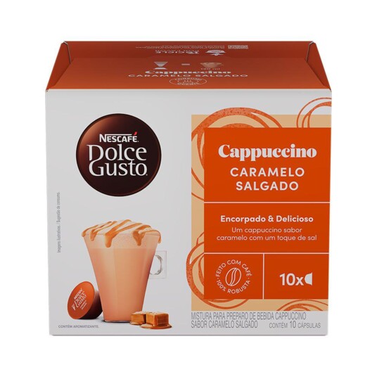 Caps.cappuc.dolce Gusto 175g Caram.salg.c/10