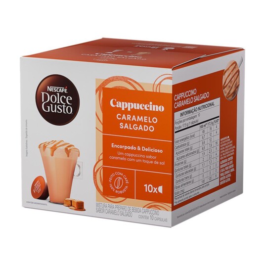 Caps.cappuc.dolce Gusto 175g Caram.salg.c/10