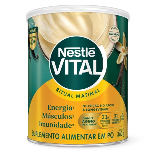 Suplemento Alim.nestle Vital 360g Baunilh.mat.40+
