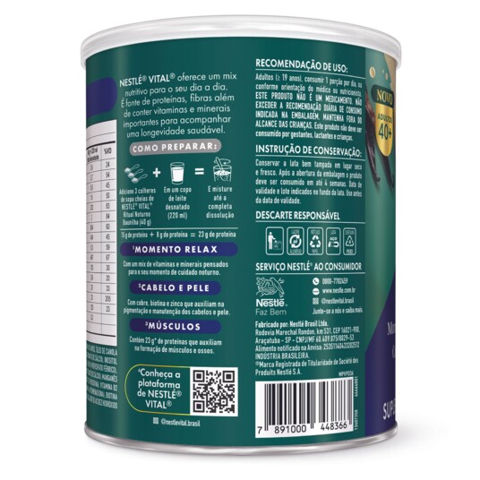 Suplemento Alim.nestle Vital 360g Baunilh.not.40+