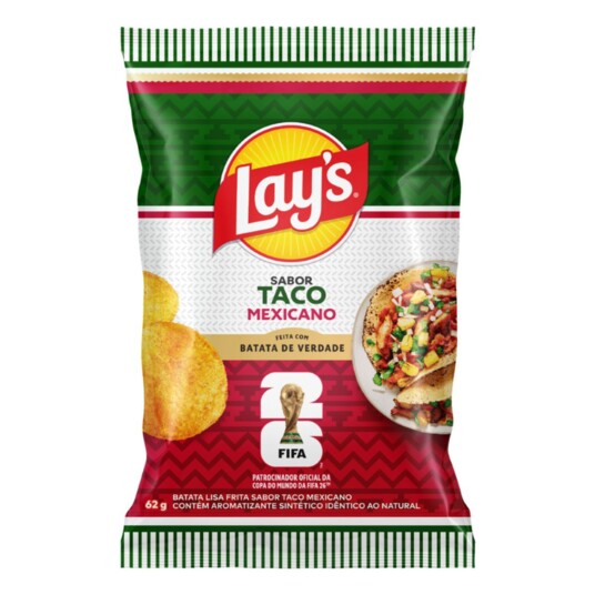Batata Lays 62g Copa Mexicano